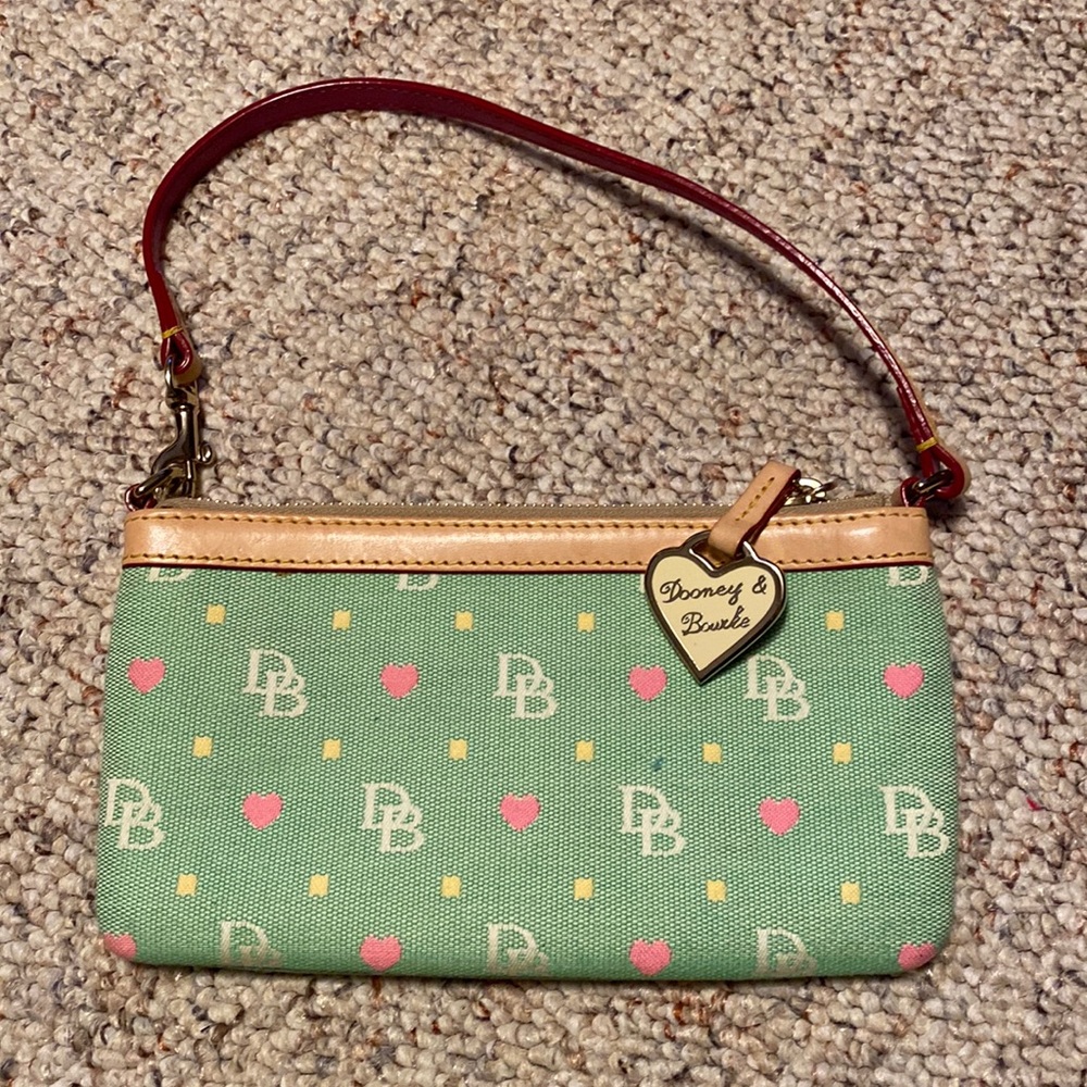 Dooney and Burke small green purse